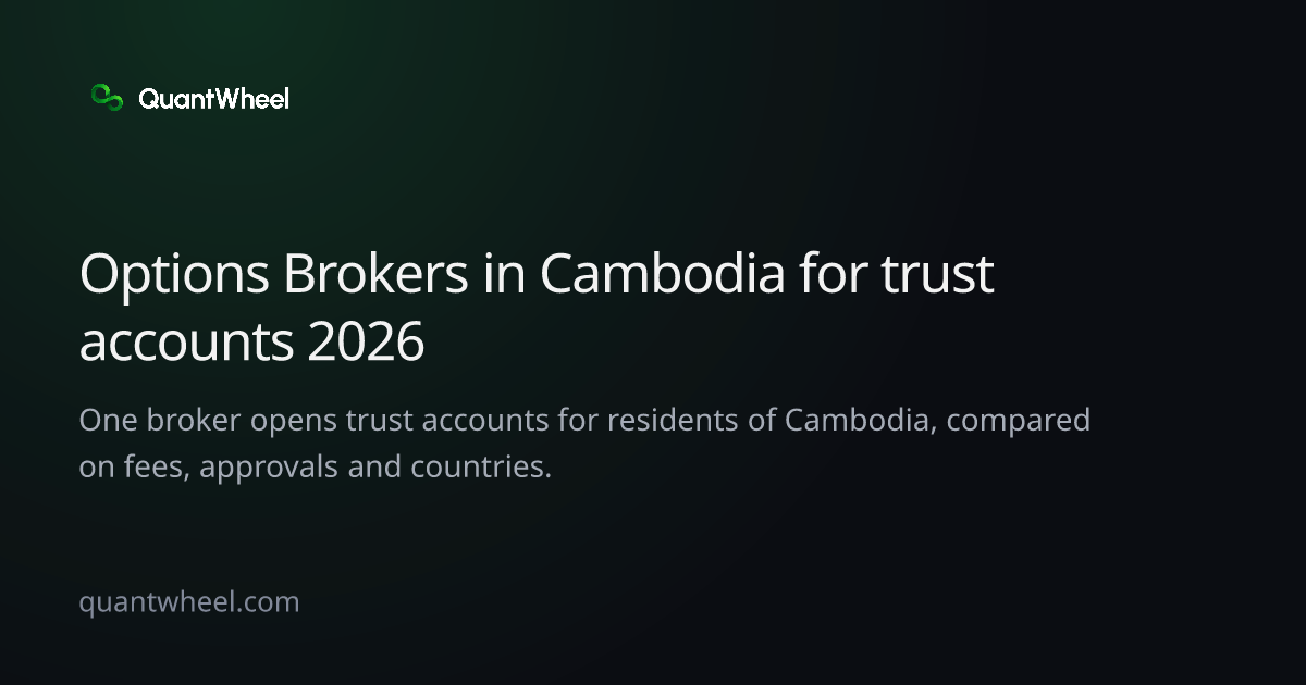 The share card of Options brokers in Cambodia for trust accounts