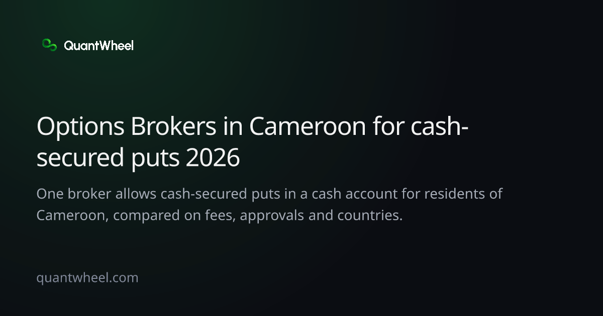 The share card of Options brokers in Cameroon for cash-secured puts