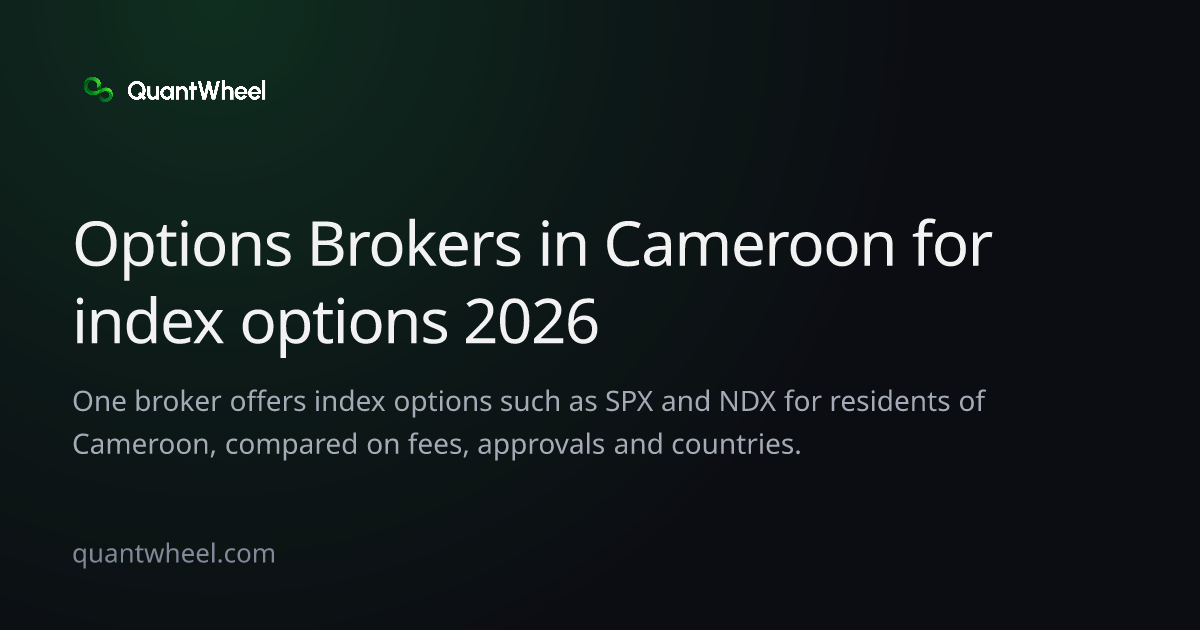 The share card of Options brokers in Cameroon for index options