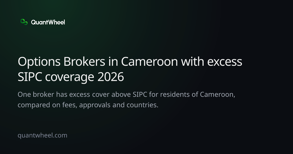 The share card of Options brokers in Cameroon with excess SIPC coverage