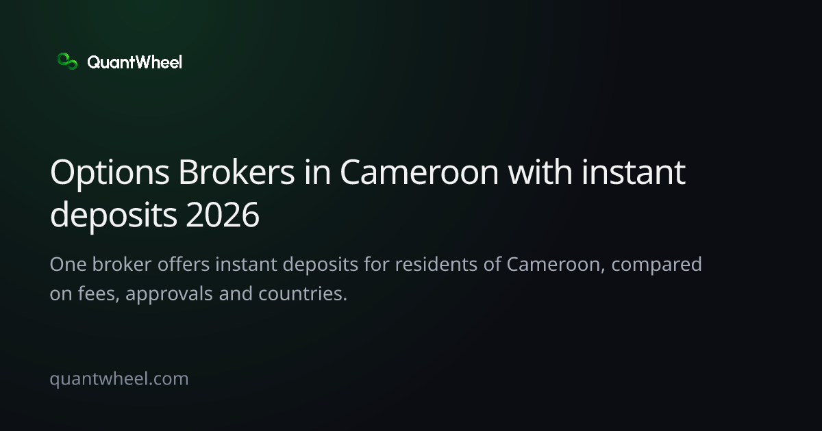 The share card of Options brokers in Cameroon with instant deposits