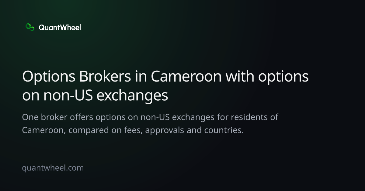 The share card of Options brokers in Cameroon with options on non-US exchanges
