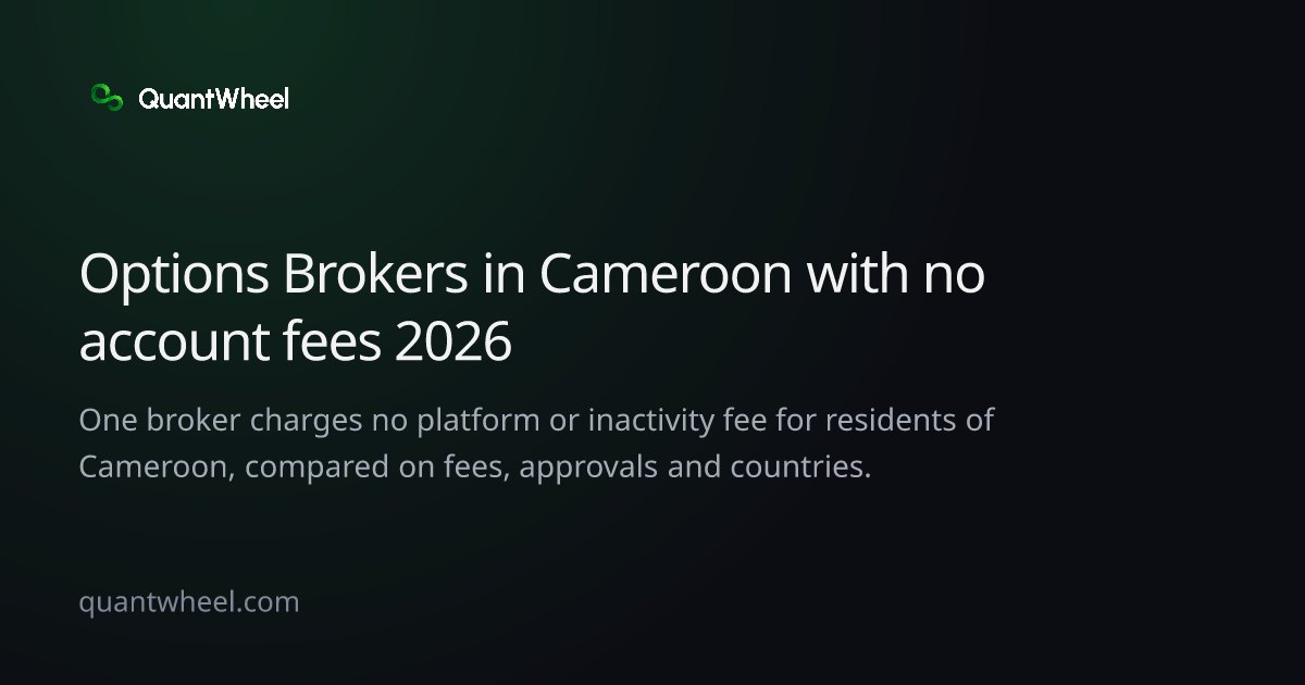 The share card of Options brokers in Cameroon with no account fees