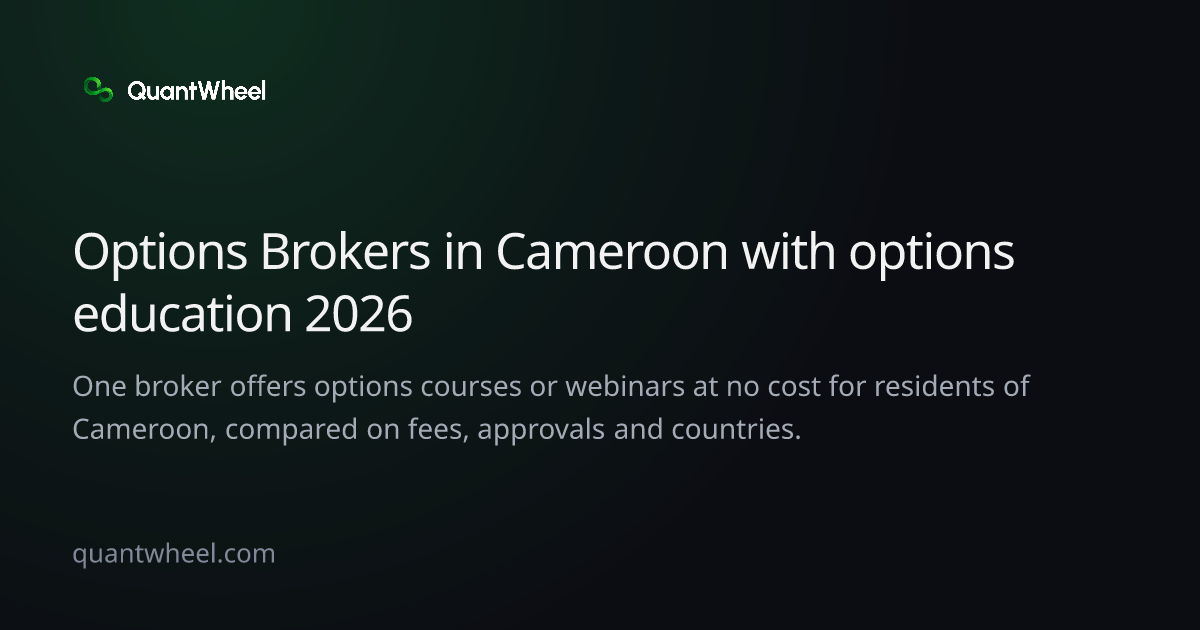 The share card of Options brokers in Cameroon with options education
