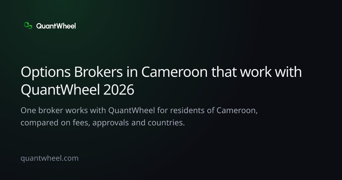 The share card of Options brokers in Cameroon that work with QuantWheel