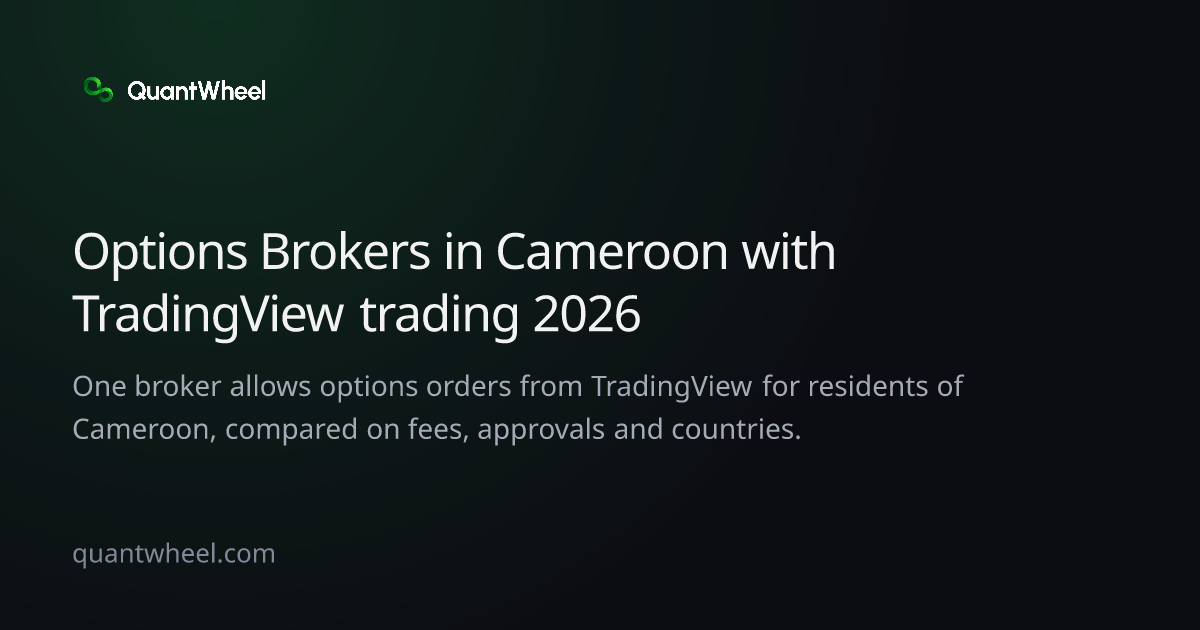 The share card of Options brokers in Cameroon with TradingView trading