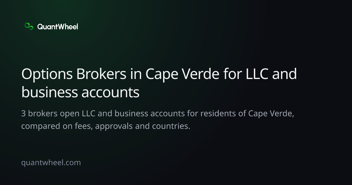 The share card of Options brokers in Cape Verde for LLC and business accounts