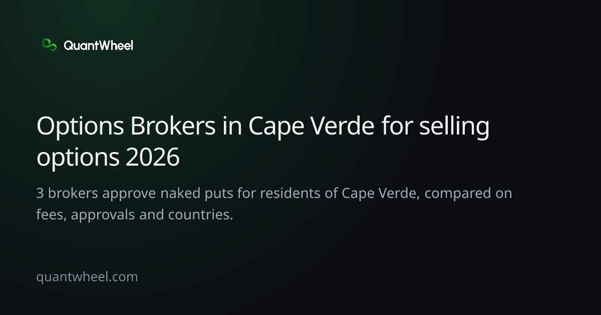 The share card of Options brokers in Cape Verde for selling options