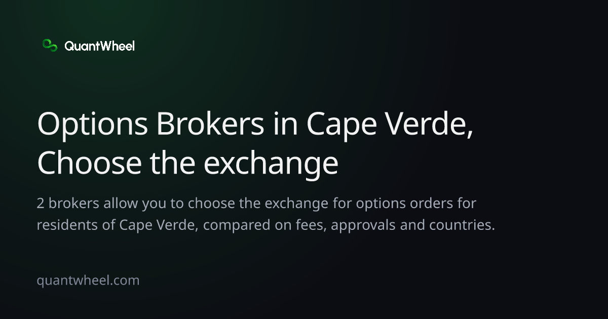 The share card of Options brokers in Cape Verde that let you choose the exchange