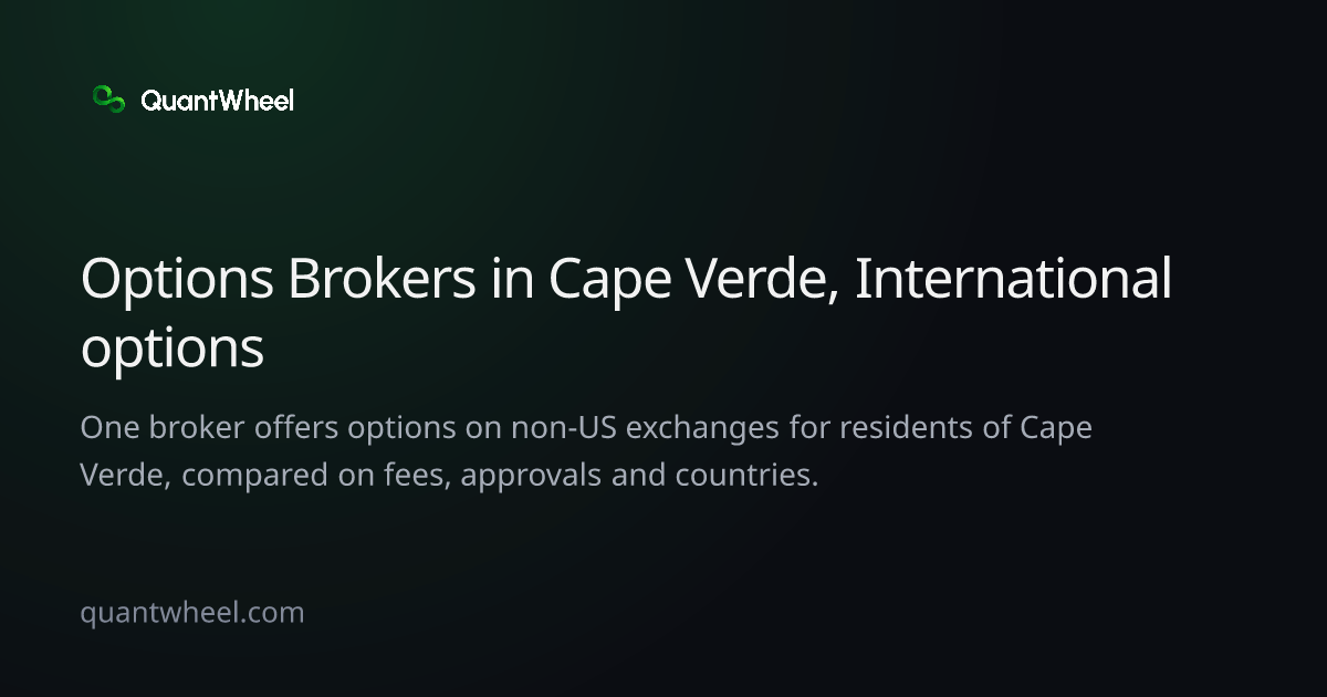 The share card of Options brokers in Cape Verde with options on non-US exchanges