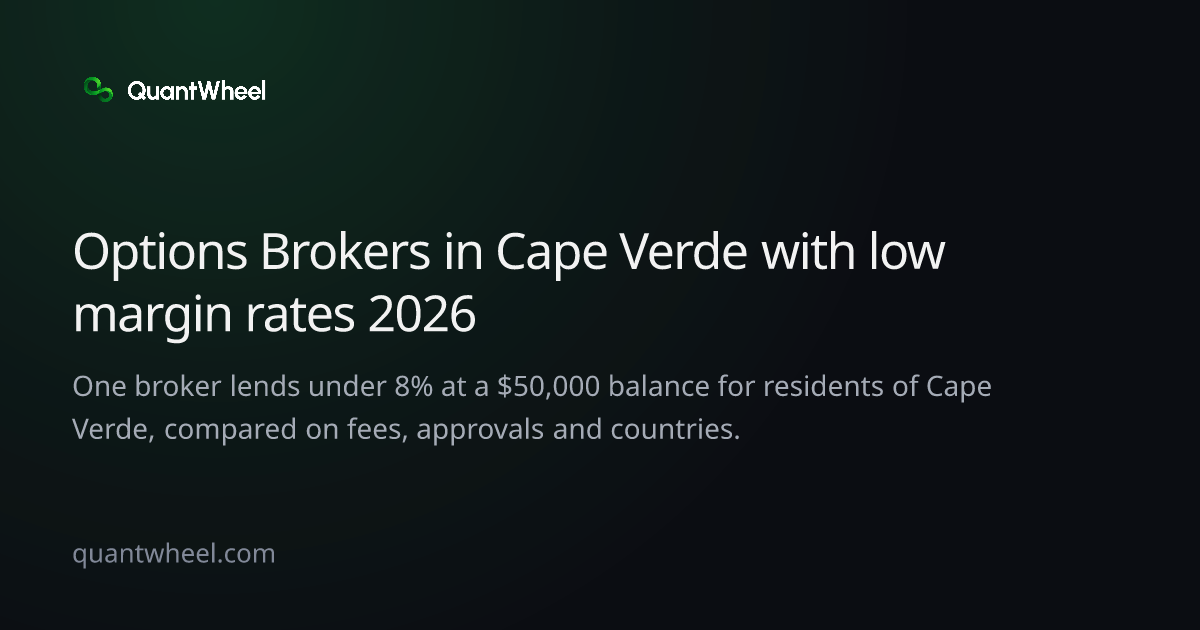 The share card of Options brokers in Cape Verde with low margin rates
