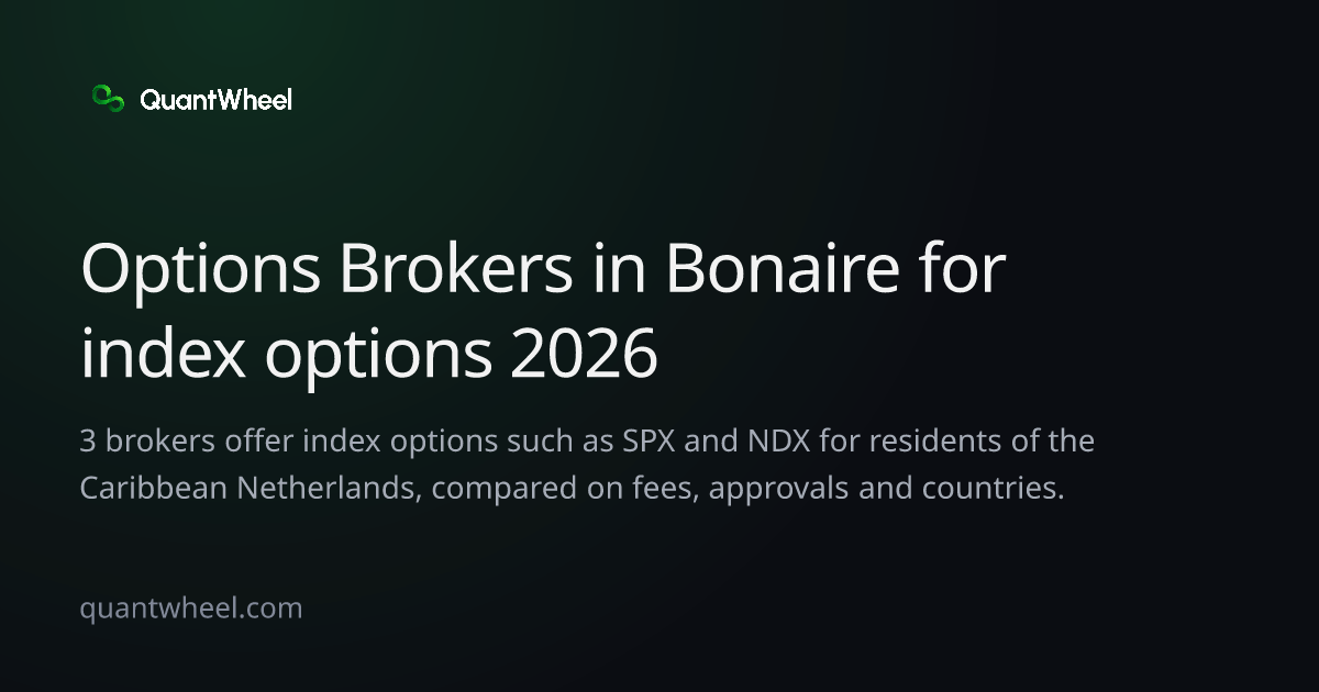 The share card of Options brokers in the Caribbean Netherlands for index options