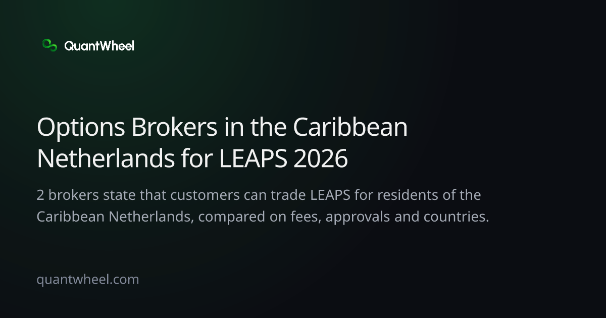 The share card of Options brokers in the Caribbean Netherlands for LEAPS