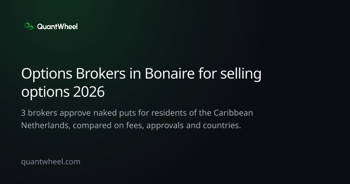 The share card of Options brokers in the Caribbean Netherlands for selling options