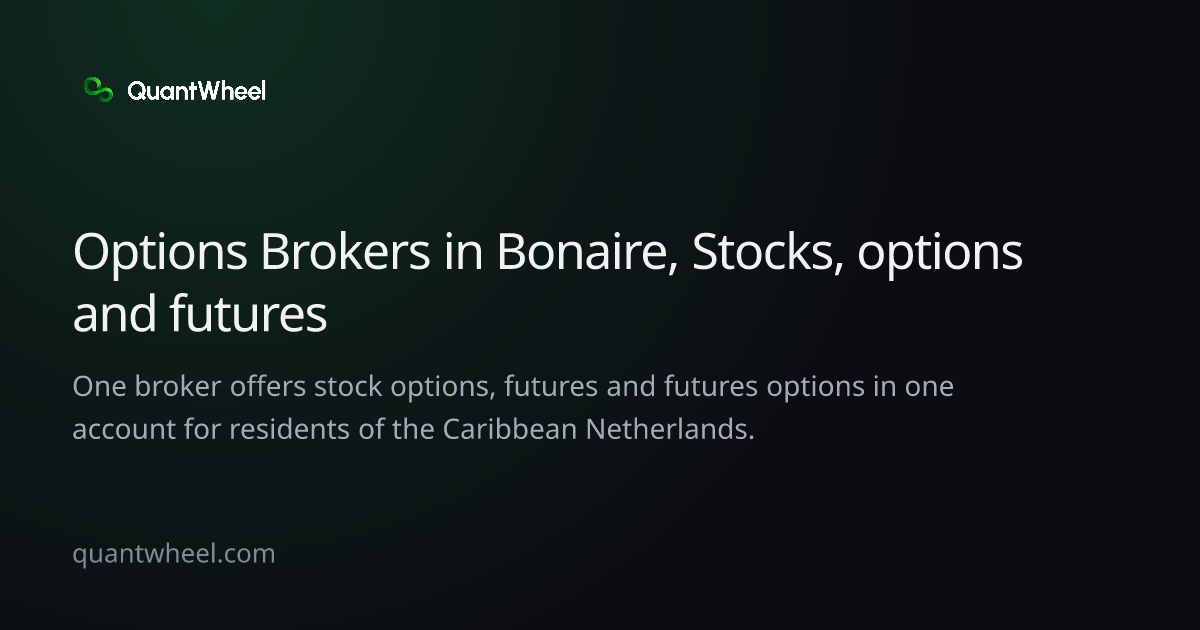 The share card of Options brokers in the Caribbean Netherlands with options and futures in one account
