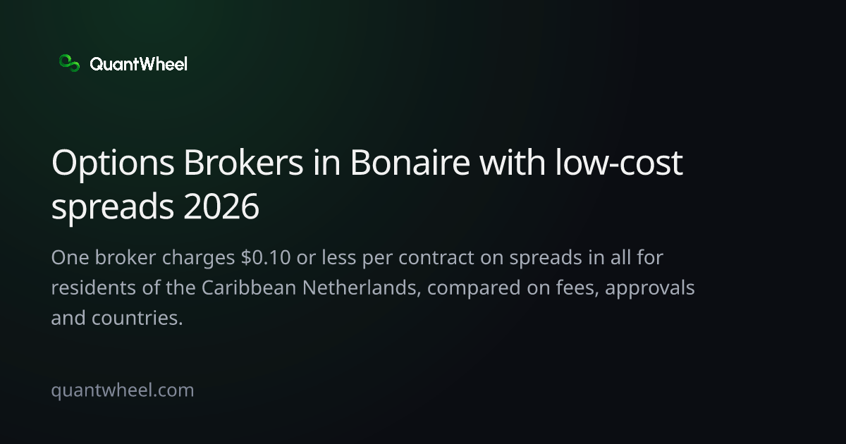 The share card of Options brokers in the Caribbean Netherlands with low-cost spreads