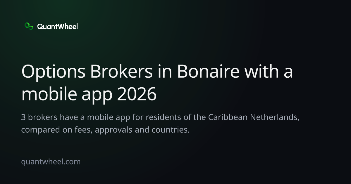 The share card of Options brokers in the Caribbean Netherlands with a mobile app