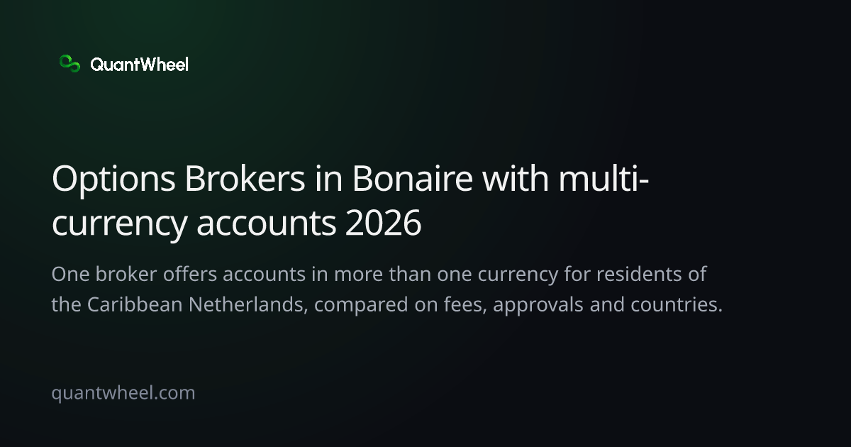 The share card of Options brokers in the Caribbean Netherlands with multi-currency accounts