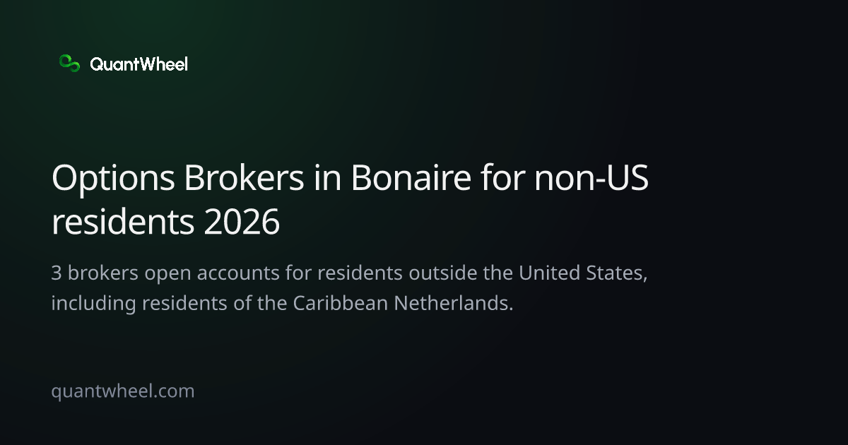 The share card of Options brokers in the Caribbean Netherlands for non-US residents