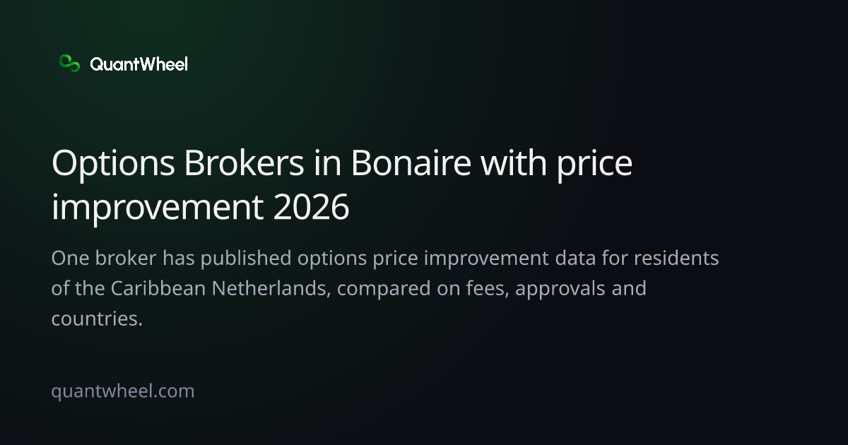 The share card of Options brokers in the Caribbean Netherlands with price improvement