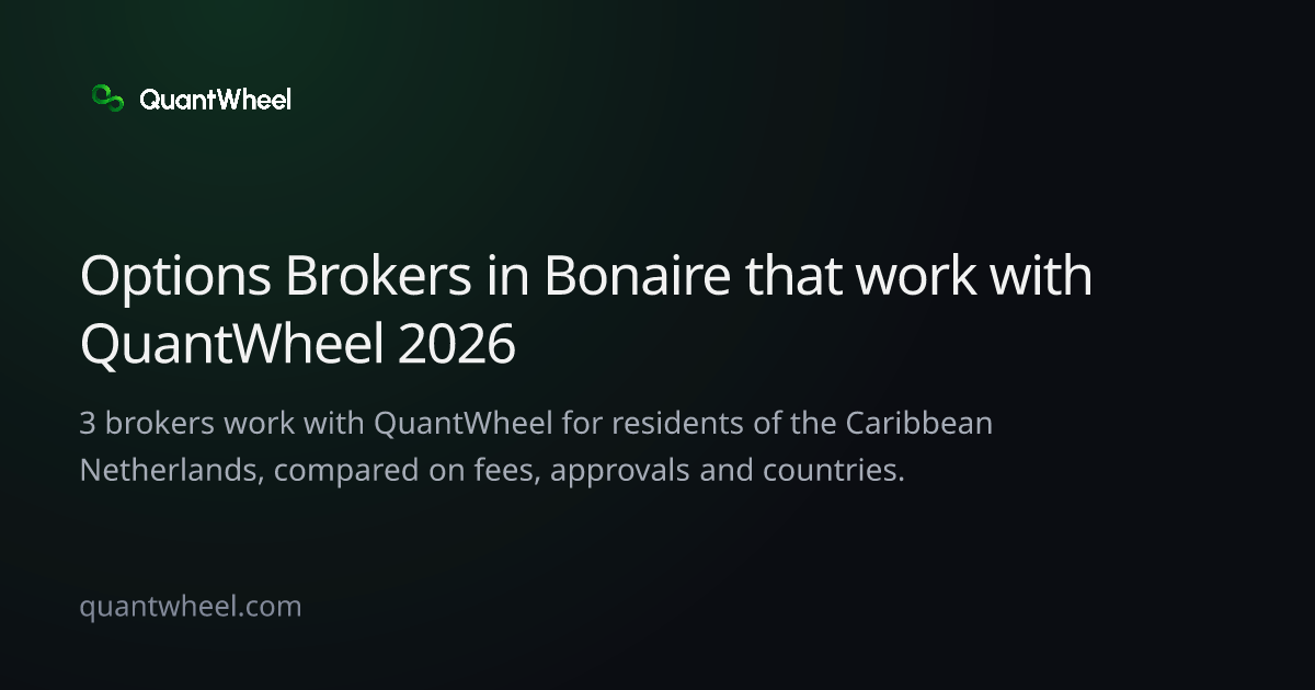 The share card of Options brokers in the Caribbean Netherlands that work with QuantWheel