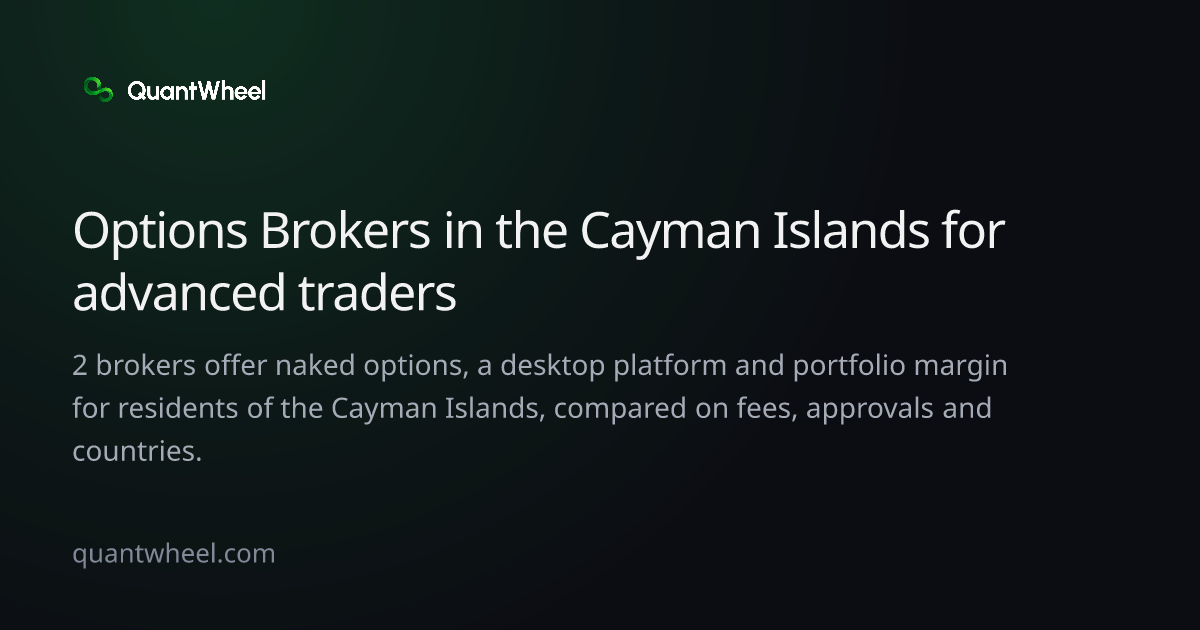 The share card of Options brokers in the Cayman Islands for advanced traders