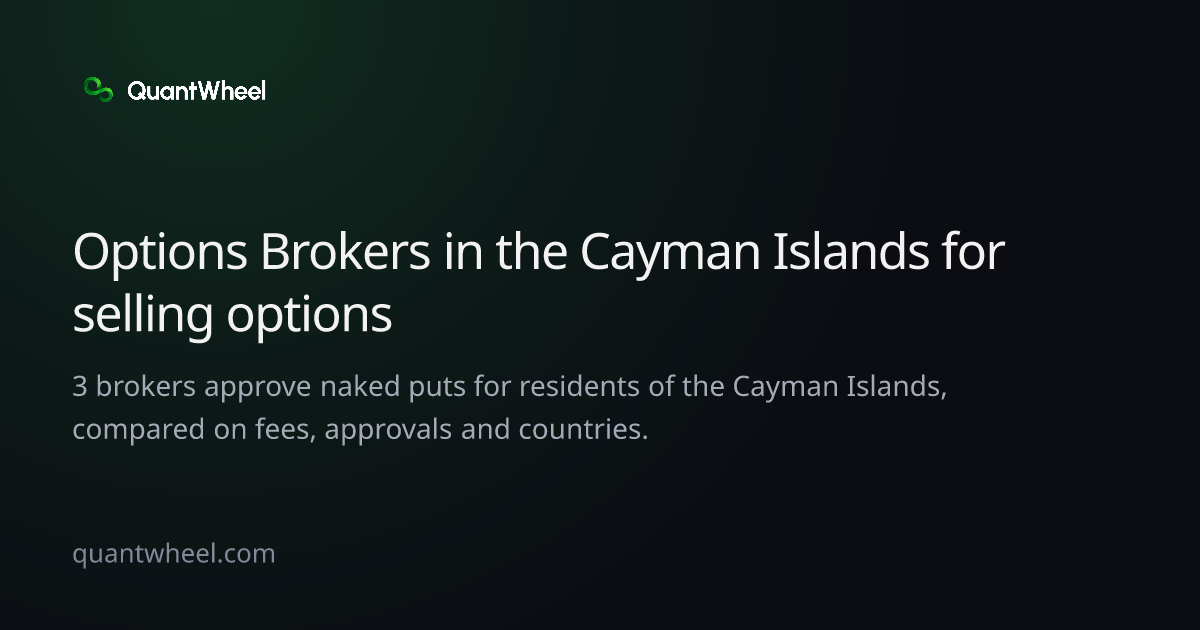 The share card of Options brokers in the Cayman Islands for selling options