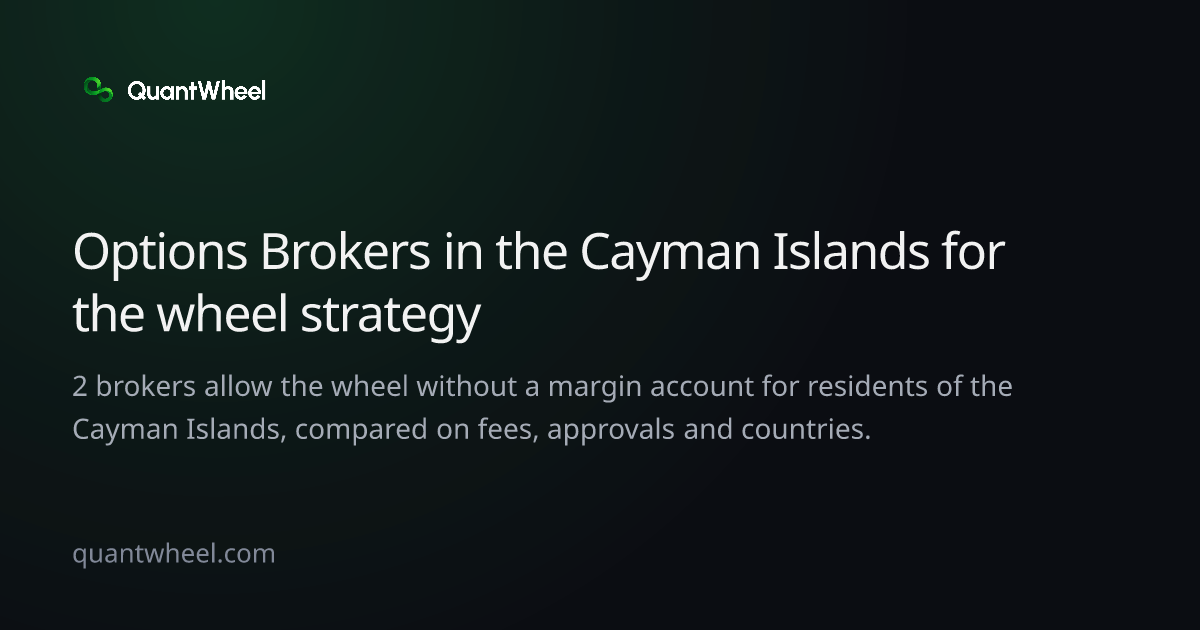 The share card of Options brokers in the Cayman Islands for the wheel strategy