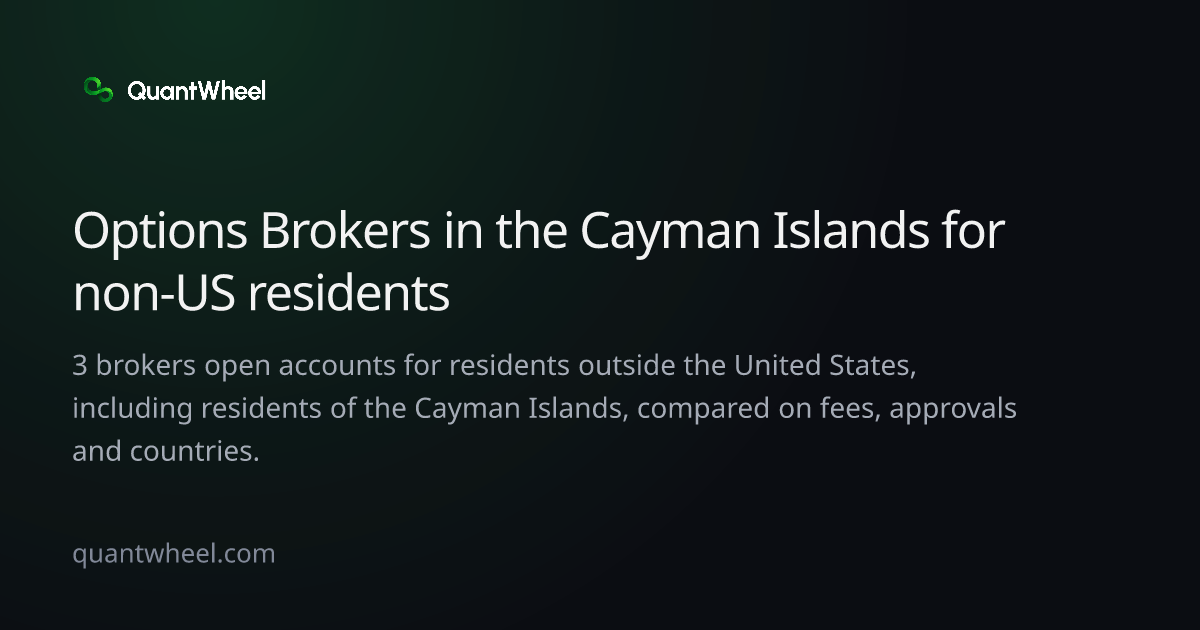 The share card of Options brokers in the Cayman Islands for non-US residents