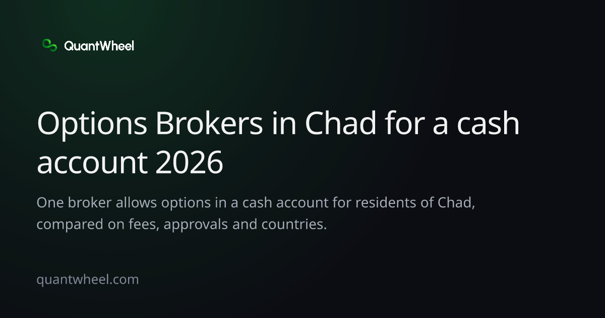 The share card of Options brokers in Chad for a cash account