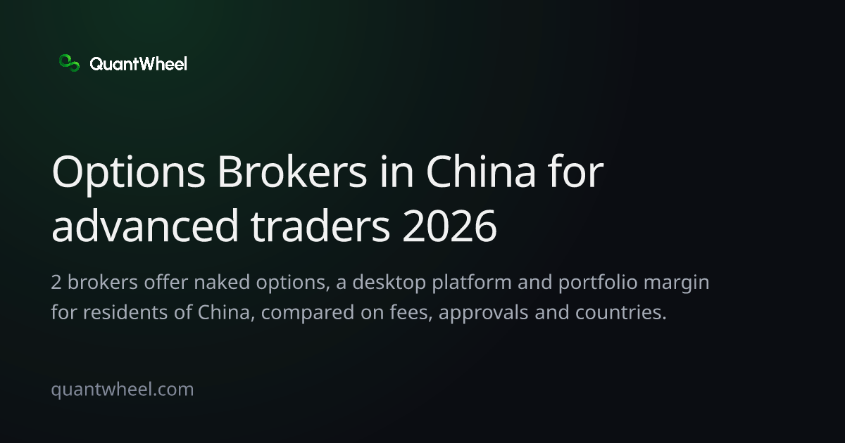 The share card of Options brokers in China for advanced traders