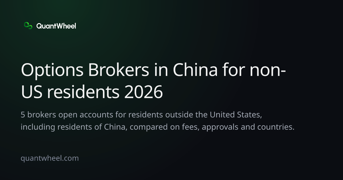 The share card of Options brokers in China for non-US residents