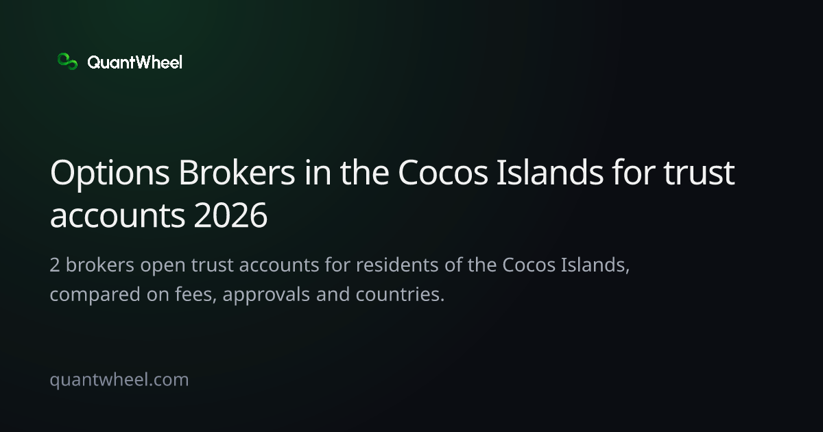 The share card of Options brokers in the Cocos Islands for trust accounts