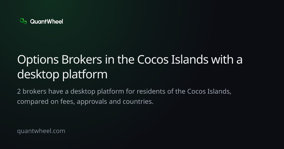The share card of Options brokers in the Cocos Islands with a desktop platform