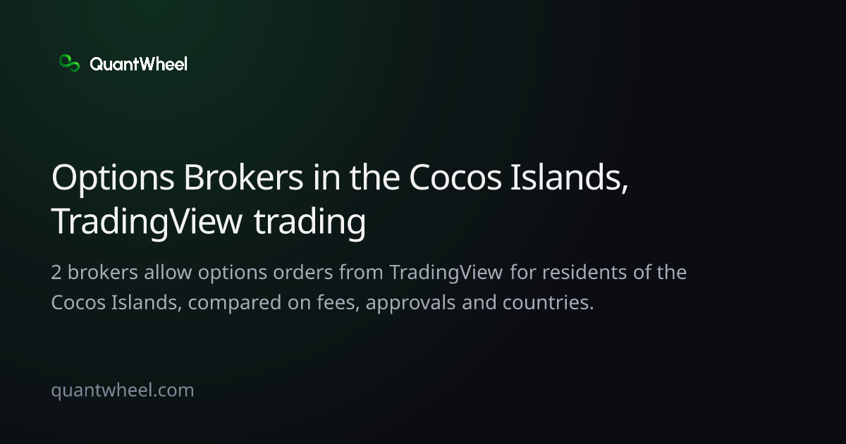 The share card of Options brokers in the Cocos Islands with TradingView trading