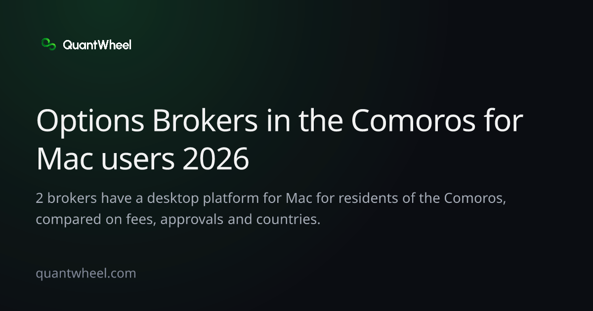 The share card of Options brokers in the Comoros for Mac users