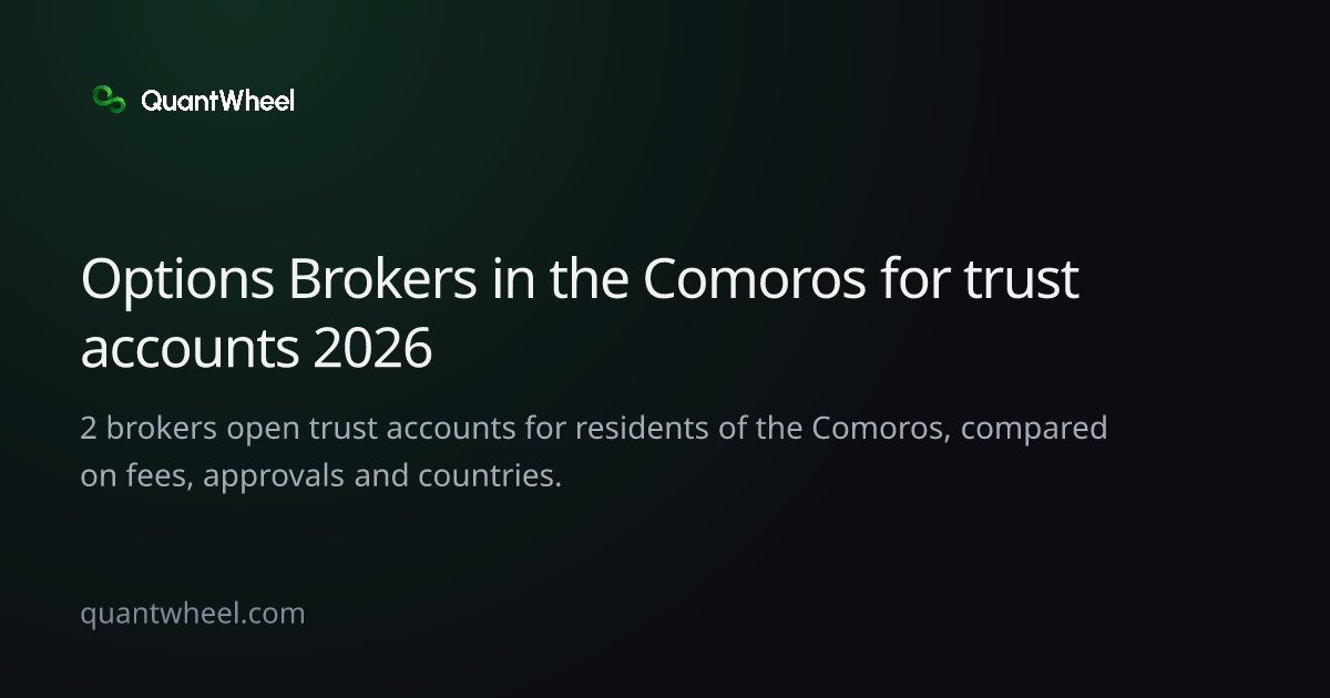 The share card of Options brokers in the Comoros for trust accounts