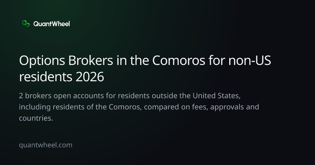 The share card of Options brokers in the Comoros for non-US residents