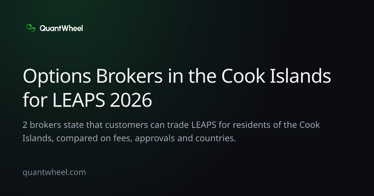 The share card of Options brokers in the Cook Islands for LEAPS