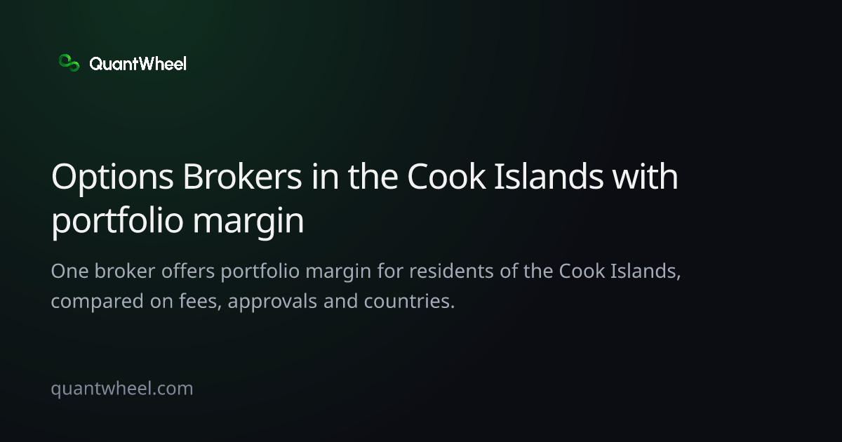 The share card of Options brokers in the Cook Islands with portfolio margin