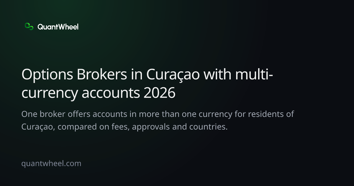 The share card of Options brokers in Curaçao with multi-currency accounts