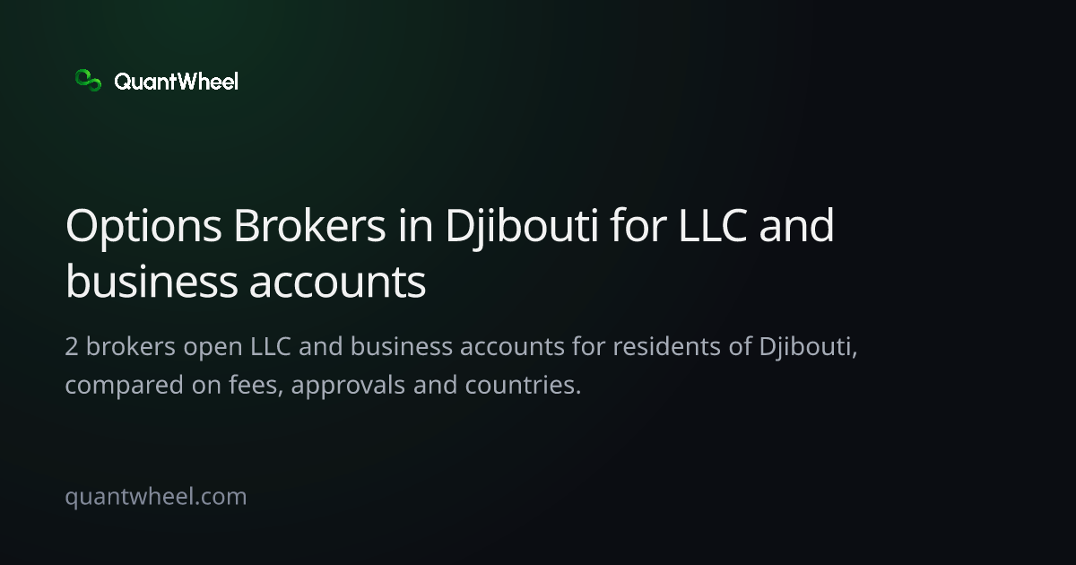 The share card of Options brokers in Djibouti for LLC and business accounts