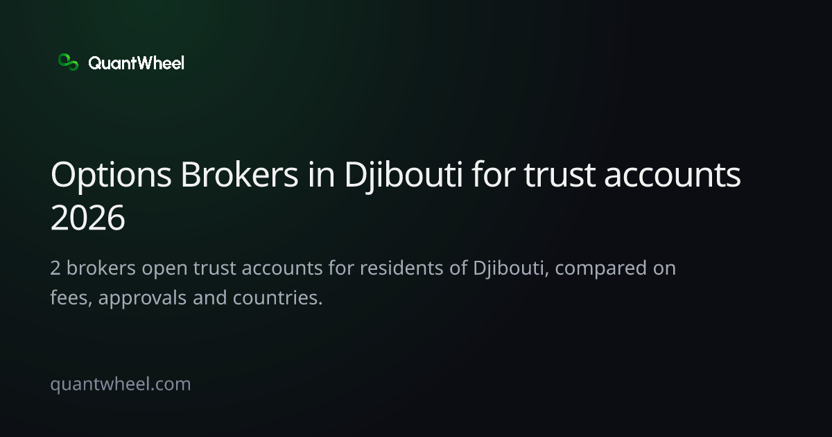 The share card of Options brokers in Djibouti for trust accounts