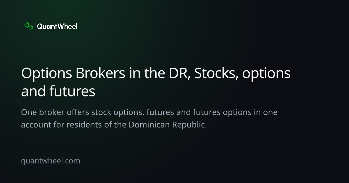 The share card of Options brokers in the Dominican Republic with options and futures in one account