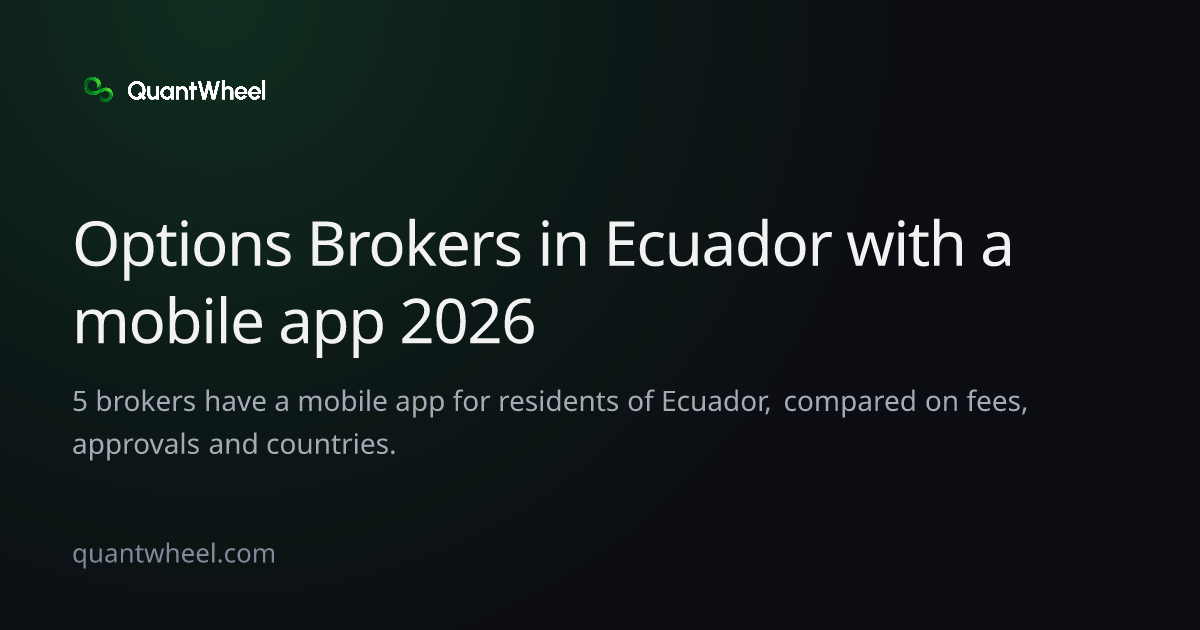 The share card of Options brokers in Ecuador with a mobile app