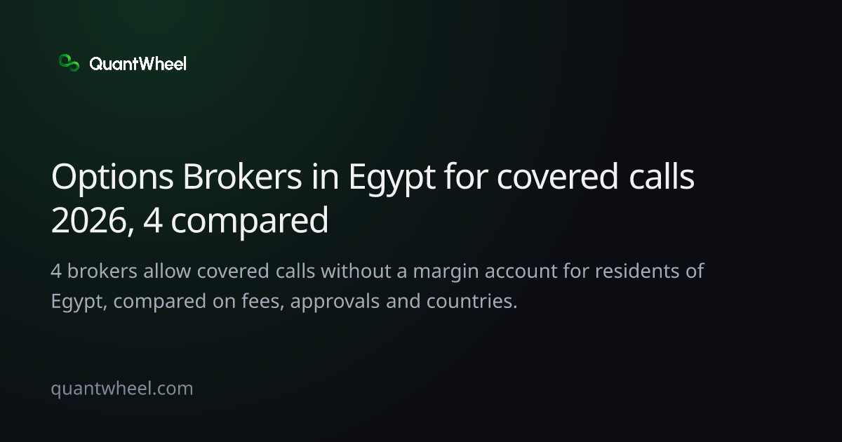 The share card of Options brokers in Egypt for covered calls