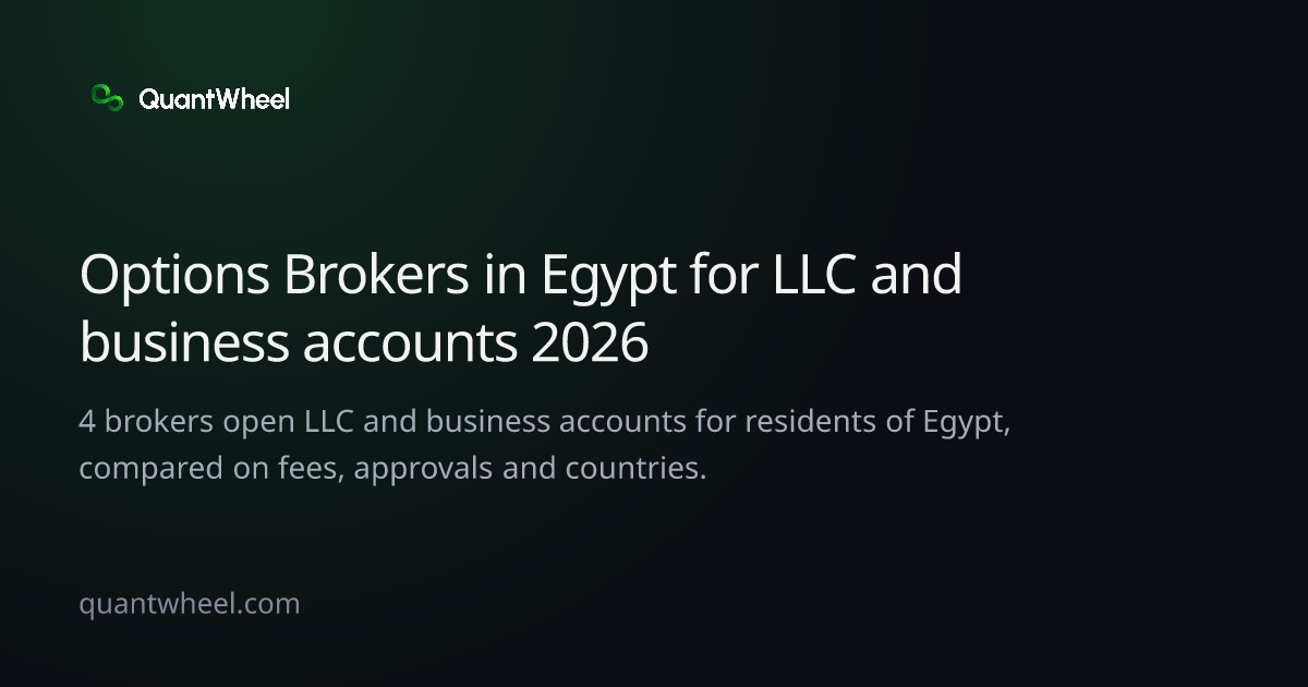 The share card of Options brokers in Egypt for LLC and business accounts