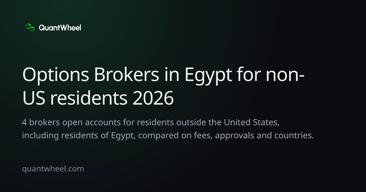The share card of Options brokers in Egypt for non-US residents