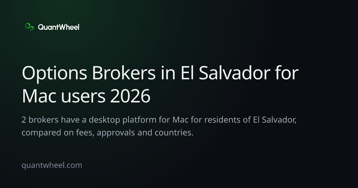 The share card of Options brokers in El Salvador for Mac users