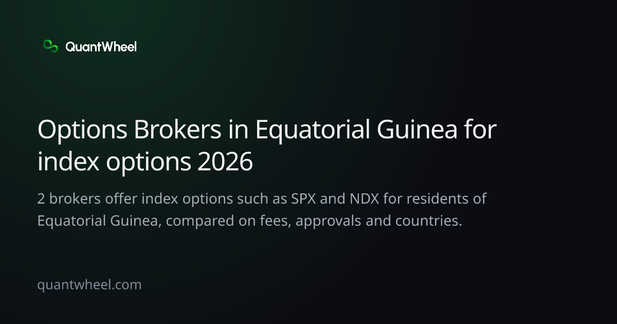The share card of Options brokers in Equatorial Guinea for index options